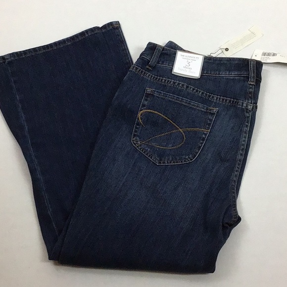 Chico's Denim - Chico’s Platinum Slim Leg Short Barely Flare